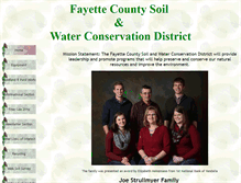 Tablet Screenshot of fayettecountyswcd.com